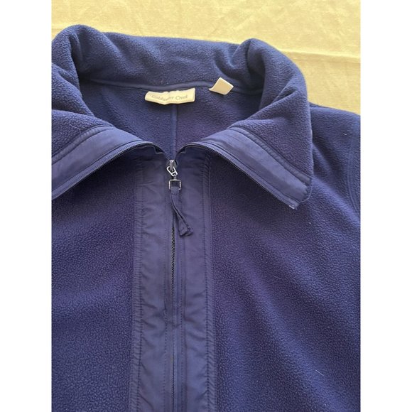 Coldwater Creek, Fleece Full Zip, Women's Purple Jacket, Size 1X - Picture 2 of 10